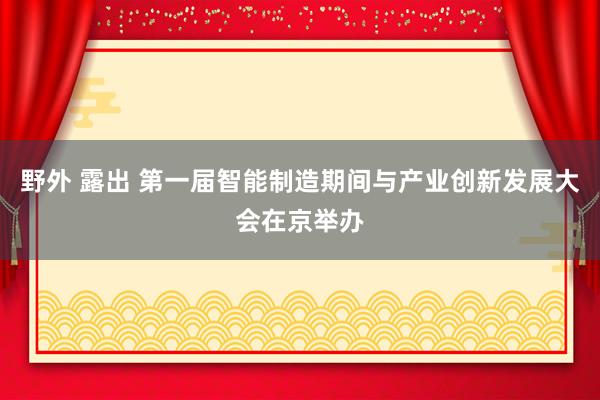 野外 露出 第一届智能制造期间与产业创新发展大会在京举办