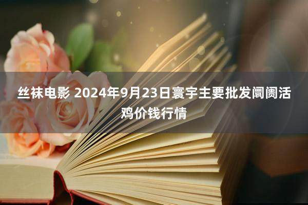 丝袜电影 2024年9月23日寰宇主要批发阛阓活鸡价钱行情