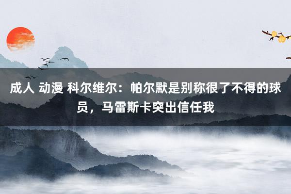 成人 动漫 科尔维尔：帕尔默是别称很了不得的球员，马雷斯卡突出信任我