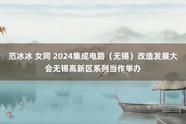 范冰冰 女同 2024集成电路（无锡）改造发展大会无锡高新区系列当作举办