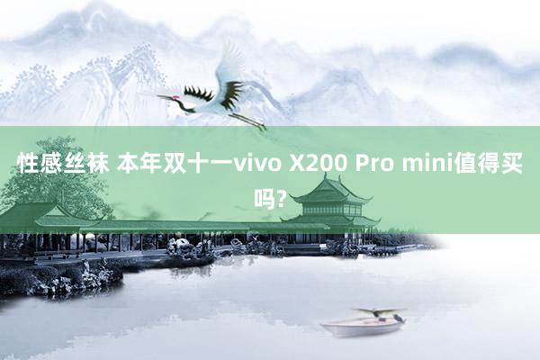 性感丝袜 本年双十一vivo X200 Pro mini值得买吗?