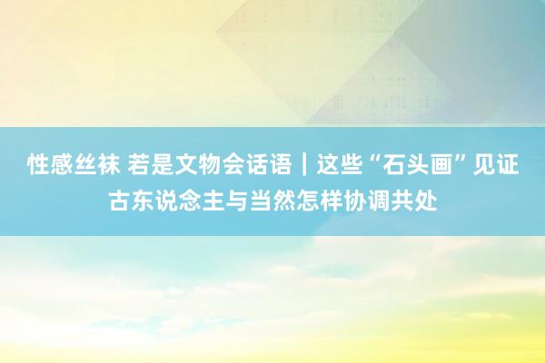 性感丝袜 若是文物会话语｜这些“石头画”见证古东说念主与当然怎样协调共处