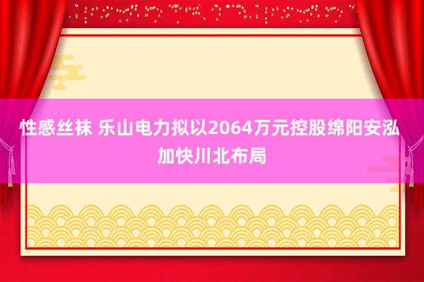 性感丝袜 乐山电力拟以2064万元控股绵阳安泓 加快川北布局