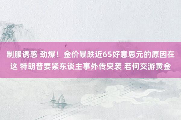 制服诱惑 劲爆！金价暴跌近65好意思元的原因在这 特朗普要紧东谈主事外传突袭 若何交游黄金