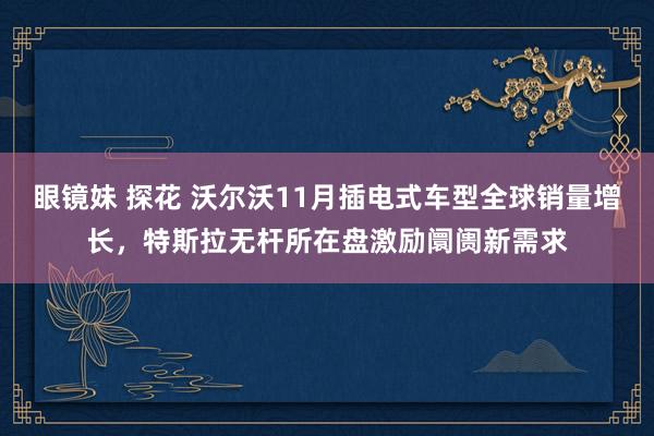 眼镜妹 探花 沃尔沃11月插电式车型全球销量增长，特斯拉无杆所在盘激励阛阓新需求