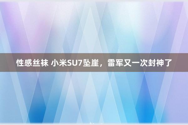 性感丝袜 小米SU7坠崖，雷军又一次封神了