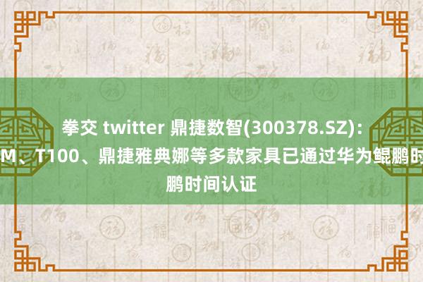 拳交 twitter 鼎捷数智(300378.SZ)：鼎捷PLM、T100、鼎捷雅典娜等多款家具已通过华为鲲鹏时间认证