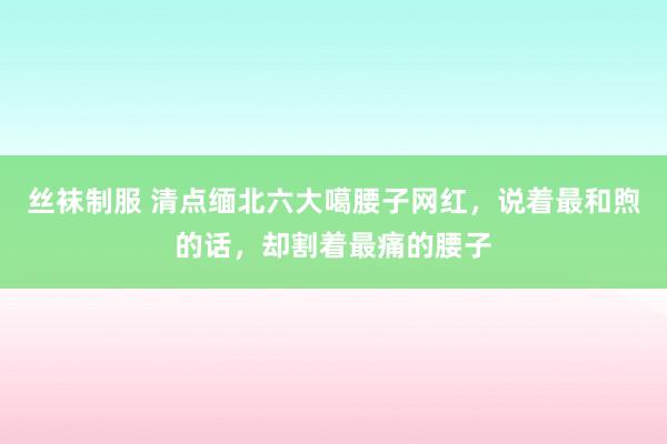 丝袜制服 清点缅北六大噶腰子网红，说着最和煦的话，却割着最痛的腰子